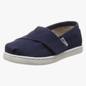 TOMS Kid's Alpargata 2.0 Canvas Slip-Ons (Navy Canvas)